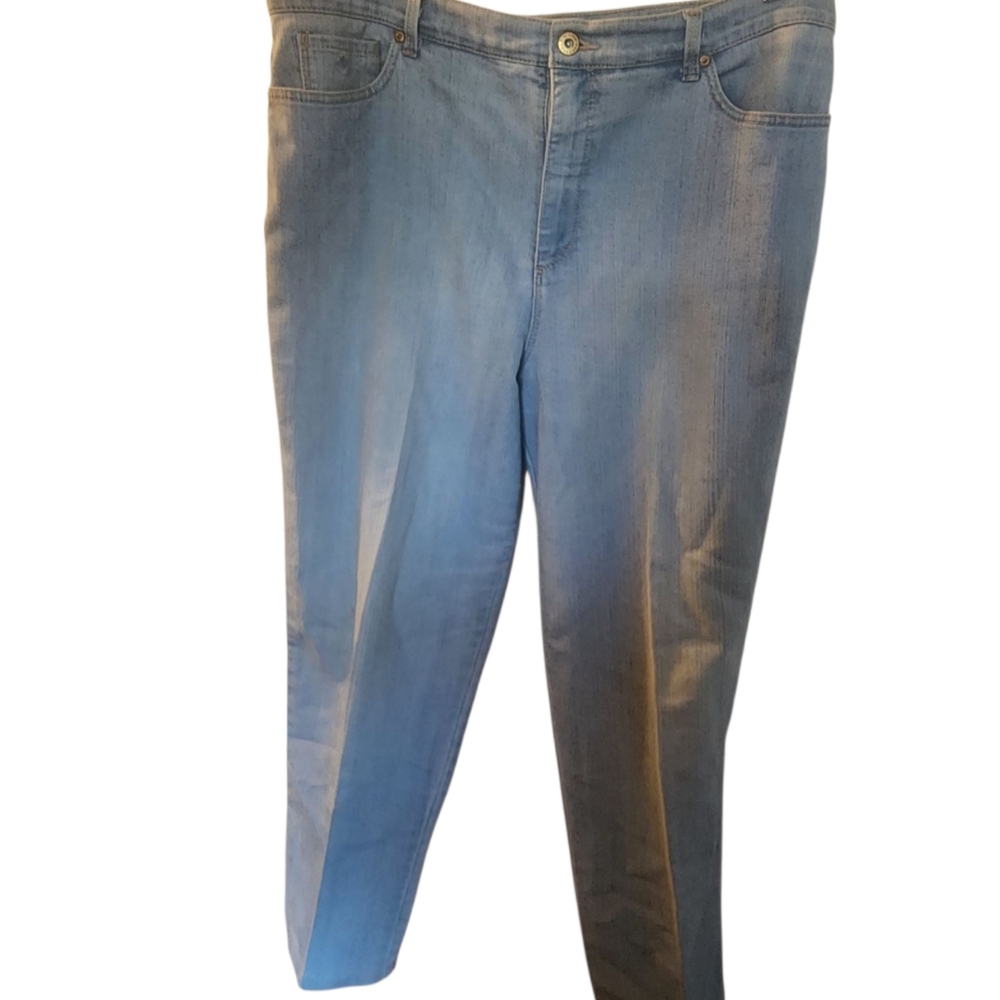 Gloria Vanderbilt Pants Women's 16 Blue Slimming Amanda Classic